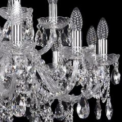 Подвесная люстра Bohemia Ivele Crystal 1411 1411/12+6/300/Ni | фото 2