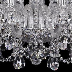 Подвесная люстра Bohemia Ivele Crystal 1411 1411/12+6/300/Ni | фото 3