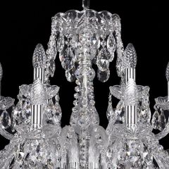 Подвесная люстра Bohemia Ivele Crystal 1411 1411/12+6/300/Ni | фото 4