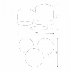 Накладной светильник TK Lighting Mona 3445 Mona Black/Gold | фото 4