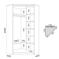 Шкаф-купе ХИТ-У-24-4-77 | фото 3