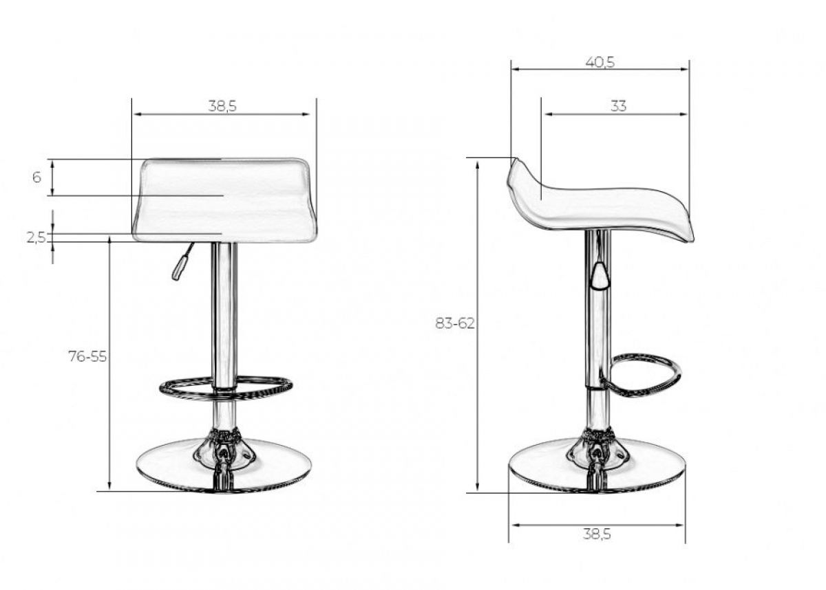 Стул барный DOBRIN TOMMY LM-3013 (серый) | фото 3