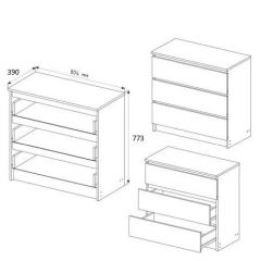МОРИ МК803 (МК 800.1) Комод (графит) | фото 3