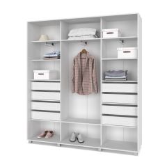 МАРТИН Шкаф-купе с зеркалами Анкор светлый (2000*450) М403 | фото 4