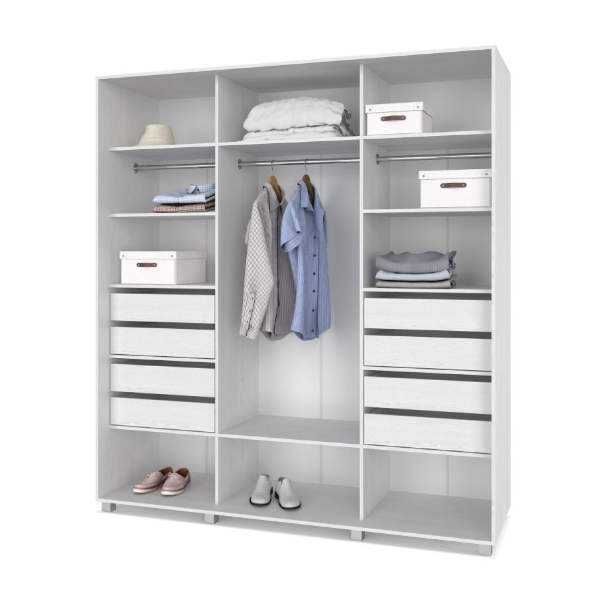 МАРТИН Шкаф-купе с зеркалами Анкор светлый (2200*600) М623 | фото 4