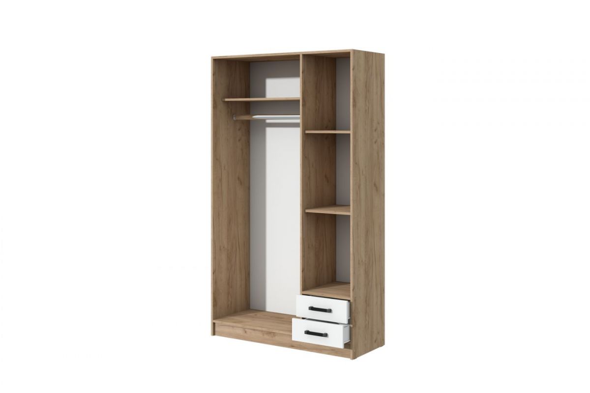 Спальный гарнитур Эконом (модульный) Дуб крафт золотой/Белый текстурный | фото 3