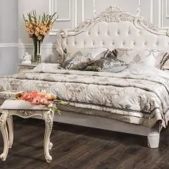 Кровать с мягким изголовьем Патрисия (1800) крем | фото 2