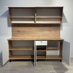 Кухонный гарнитур «Монако» 2.0 м Серия 2 МДФ с фрезеровкой (Дуб Золотой/Графит) | фото 7