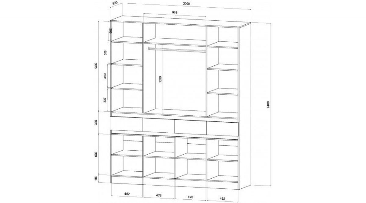 ЛЕНОРА Спальный гарнитур (модульный) графит | фото 9
