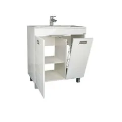Тумба под умывальник Elen 75 Cube без ящика и корзиной для белья Домино (DC5003T) | фото 2